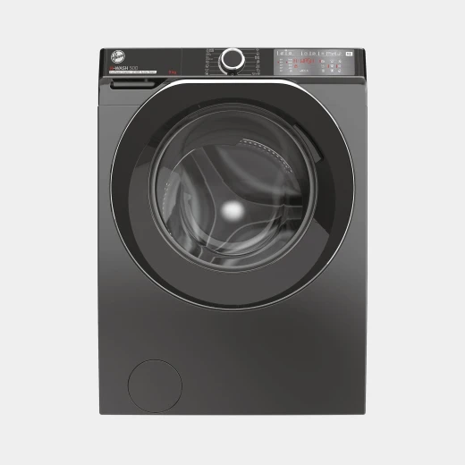 غسالة ملابس هوفر H-Wash 500 سعة 9 كجم جرافيت أنثراسايت فئة A مع سرعة دوران 1400 دورة في الدقيقة، اتصال Wi-Fi، وضع KG، و 16 برنامج غسيل لغسيل فعال للملابس غسالة ملابس هوفر H-Wash 500 سعة 9 كجم جرافيت أنثراسايت فئة A مع سرعة دوران 1400 دورة في الدقيقة، اتصال Wi-Fi، وضع KG، و 16 برنامج غسيل لغسيل فعال للملابس